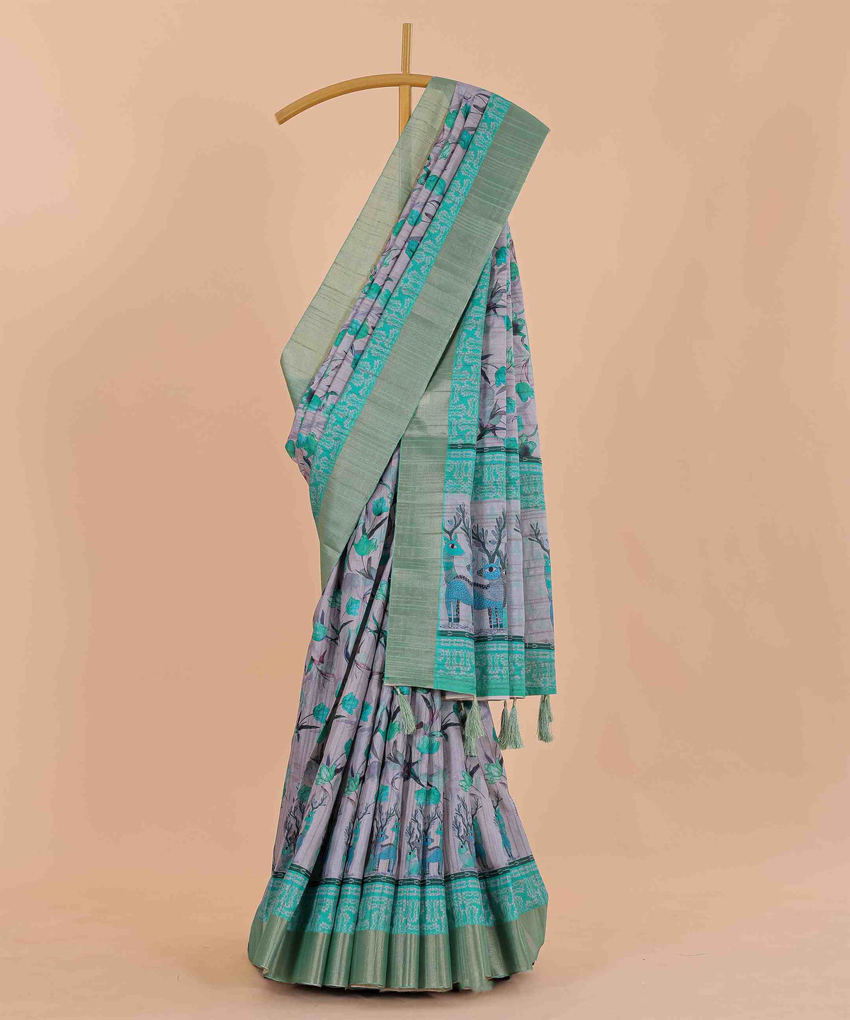 Ethnic Designer Saree with Unstitched Blouse