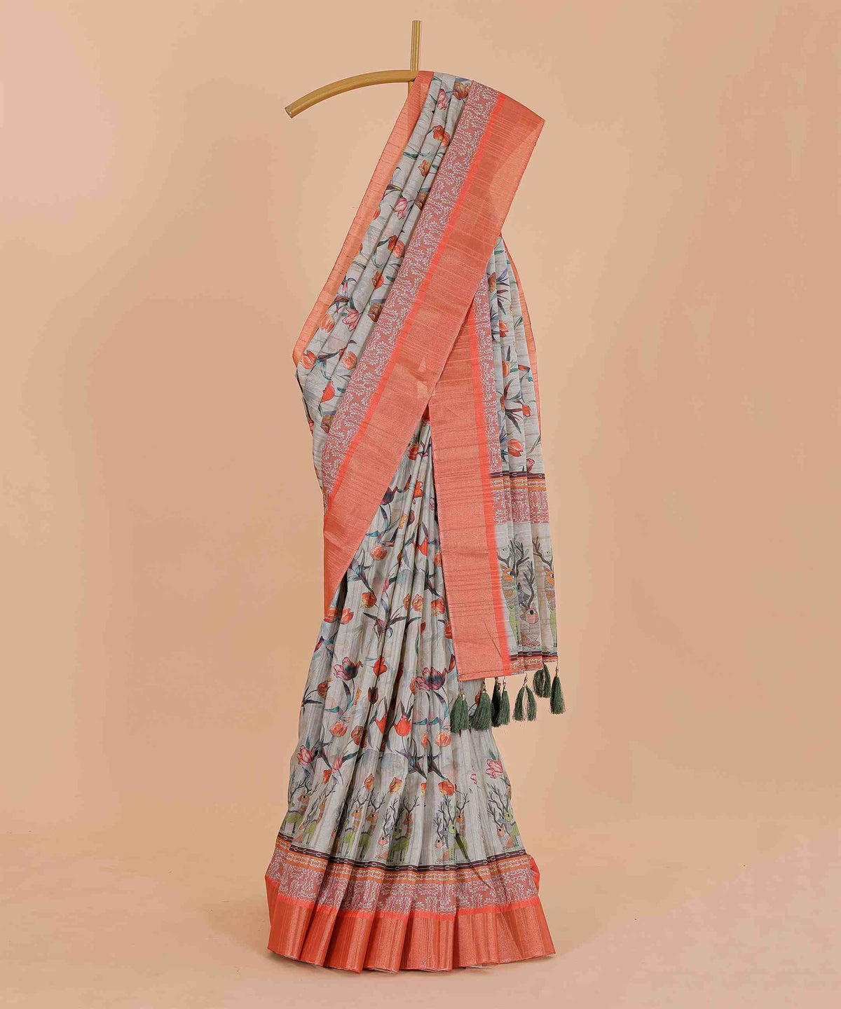 Ethnic Designer Saree with Unstitched Blouse