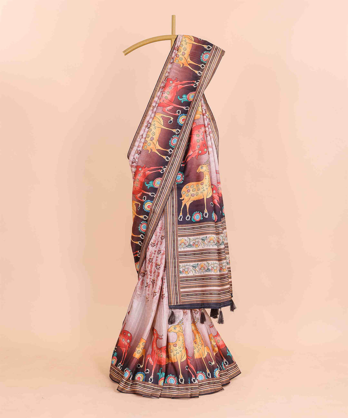 Ethnic Designer Saree with Unstitched Blouse