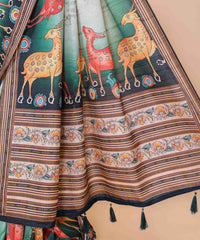 Ethnic Designer Saree with Unstitched Blouse