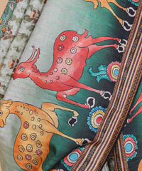 Ethnic Designer Saree with Unstitched Blouse