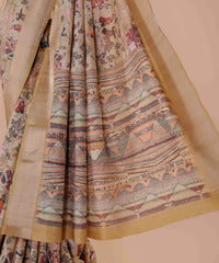Ethnic Designer Saree with Unstitched Blouse