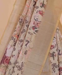 Ethnic Designer Saree with Unstitched Blouse