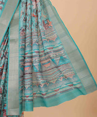 Ethnic Designer Saree with Unstitched Blouse