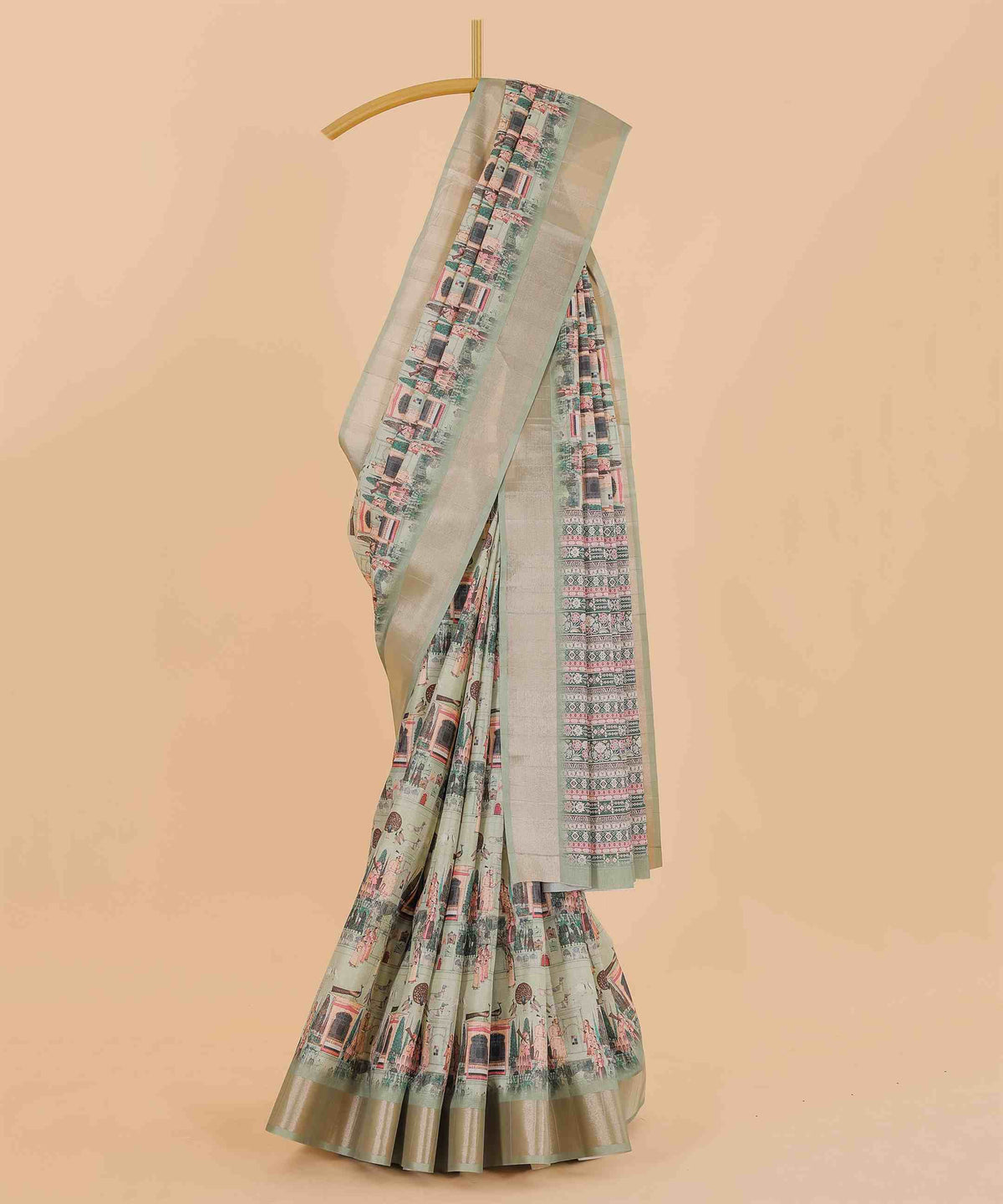 Ethnic Designer Saree with Unstitched Blouse