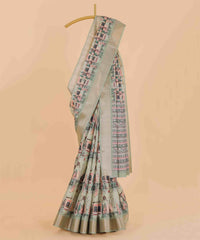 Ethnic Designer Saree with Unstitched Blouse