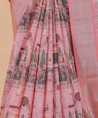 Ethnic Designer Saree with Unstitched Blouse