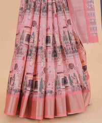 Ethnic Designer Saree with Unstitched Blouse