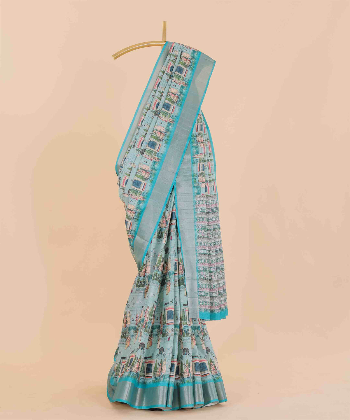 Ethnic Designer Saree with Unstitched Blouse