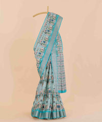 Ethnic Designer Saree with Unstitched Blouse