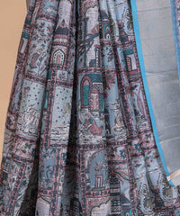 Ethnic Designer Saree with Unstitched Blouse