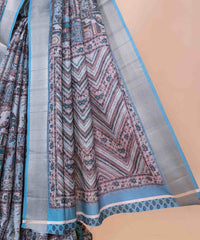 Ethnic Designer Saree with Unstitched Blouse