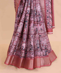 Ethnic Designer Saree with Unstitched Blouse