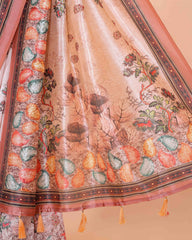 Ethnic Designer Saree with Unstitched Blouse