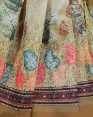 Ethnic Designer Saree with Unstitched Blouse