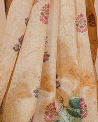 Ethnic Designer Saree with Unstitched Blouse