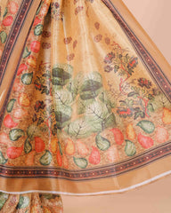 Ethnic Designer Saree with Unstitched Blouse