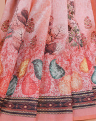 Ethnic Designer Saree with Unstitched Blouse