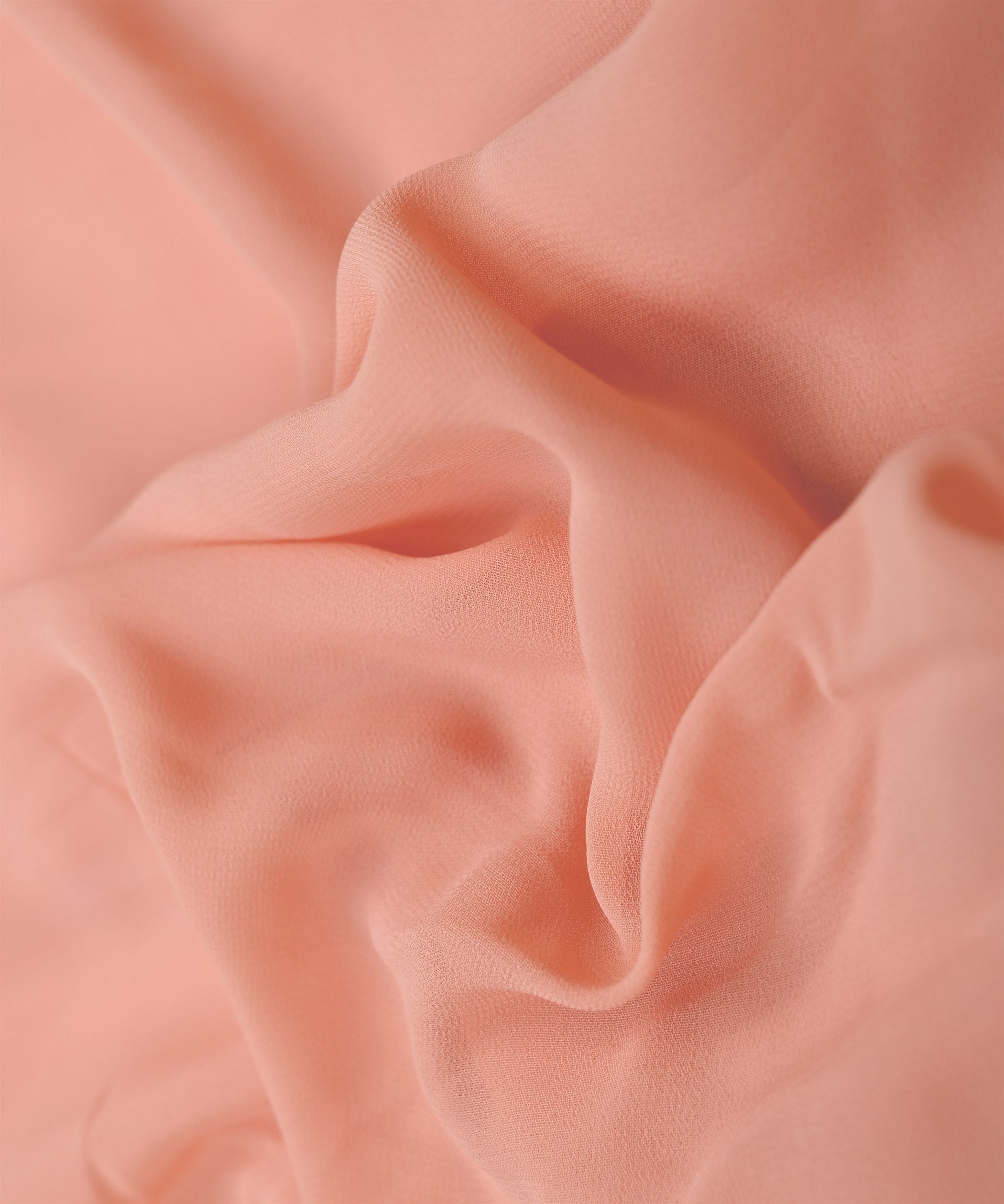 Baby Pink Plain Dyed Faux Georgette Fabric