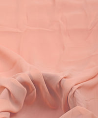 Baby Pink Plain Dyed Faux Georgette Fabric