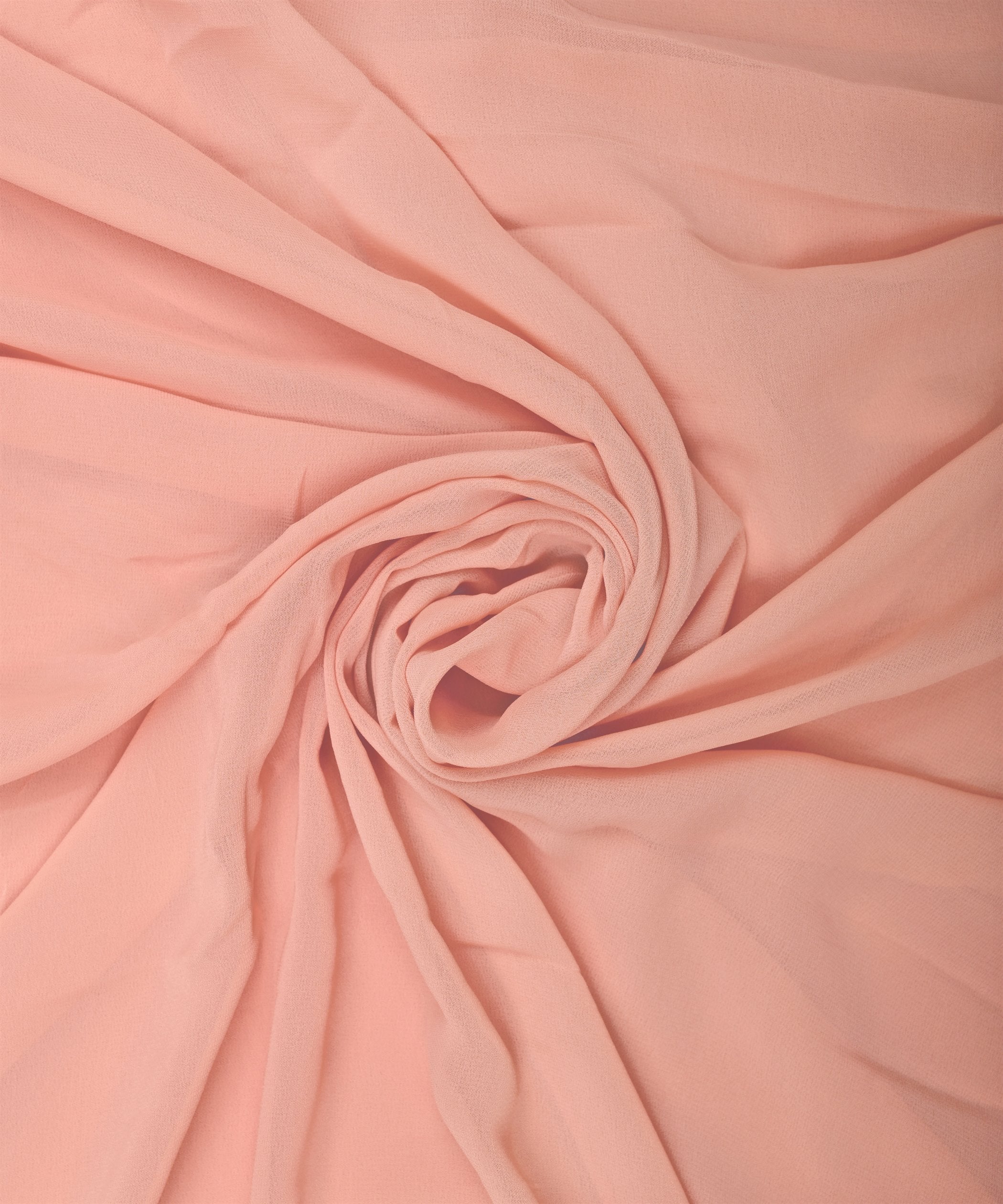 Baby Pink Plain Dyed Faux Georgette Fabric