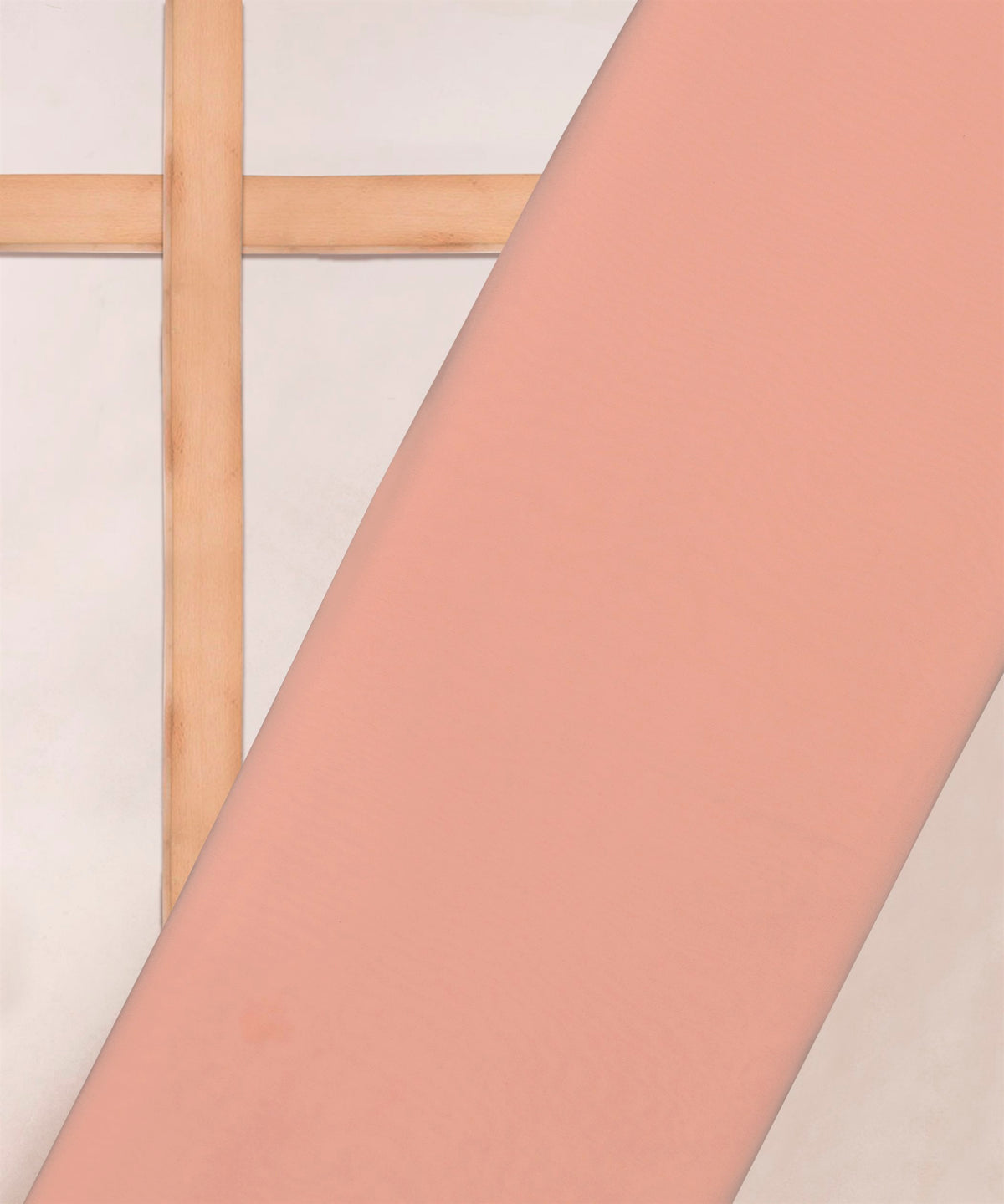 Baby Pink Plain Dyed Faux Georgette Fabric