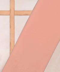 Baby Pink Plain Dyed Faux Georgette Fabric