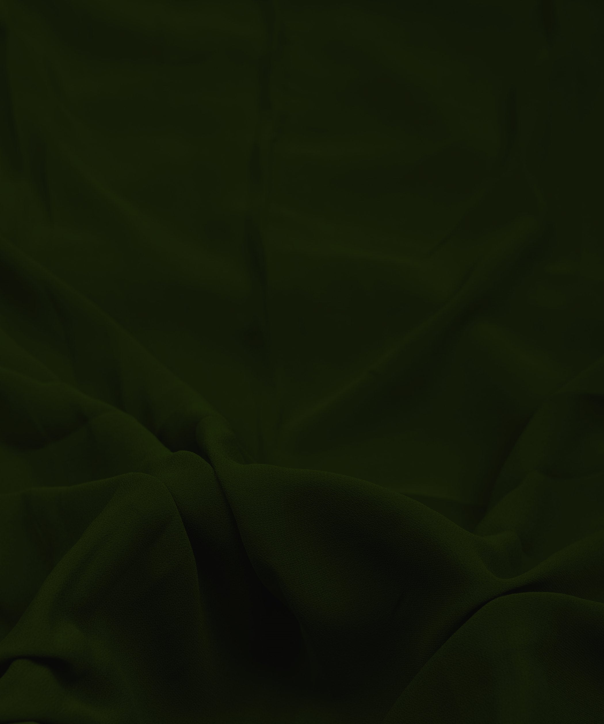 Dark Green Plain Dyed Faux Georgette Fabric