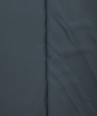 Dark Grey Plain Dyed Faux Georgette Fabric