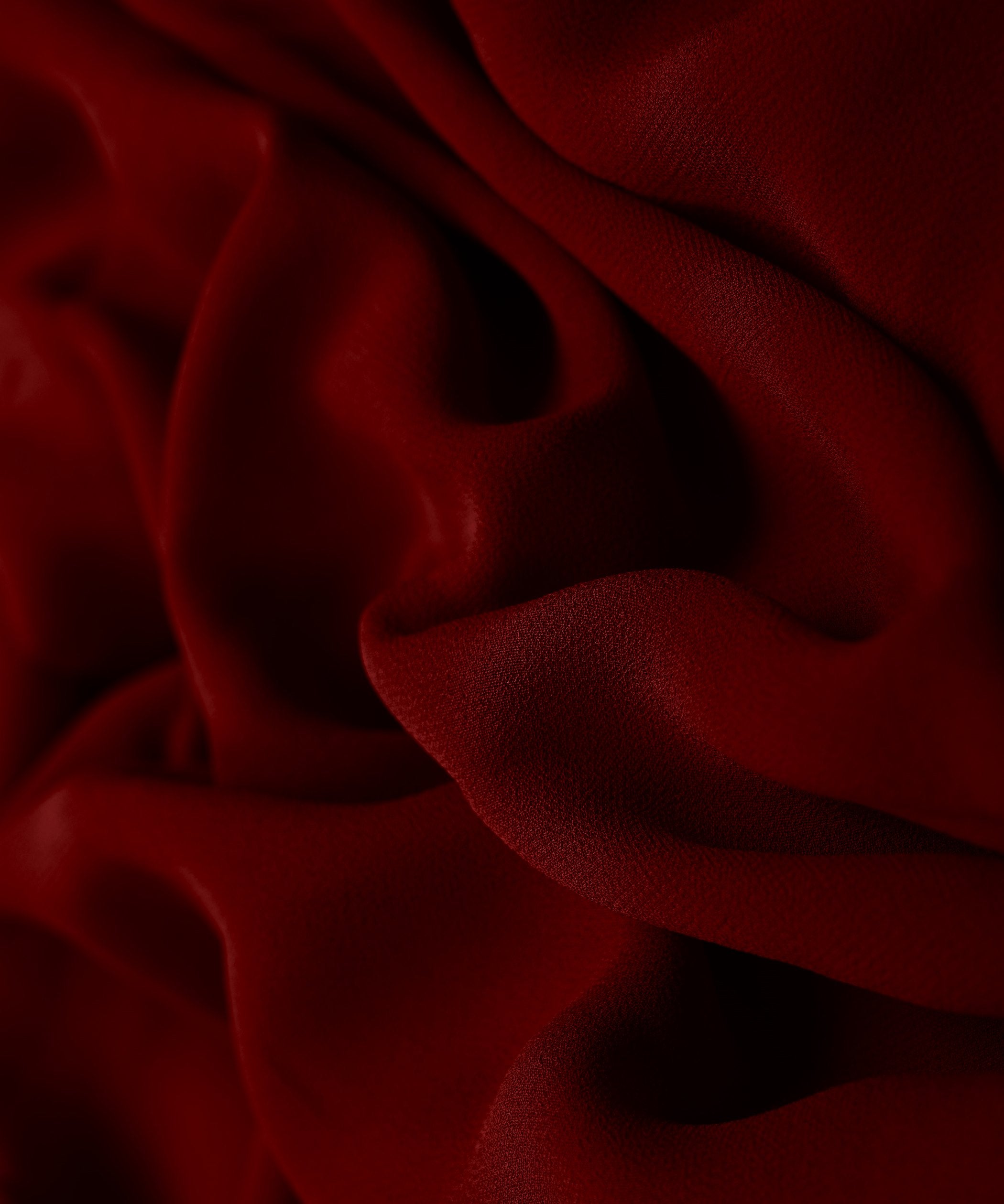 Dark Maroon Plain Dyed Faux Georgette Fabric