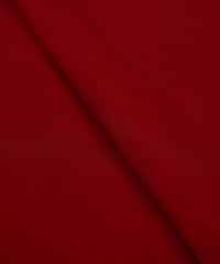 Dark Red Plain Dyed Faux Georgette Fabric