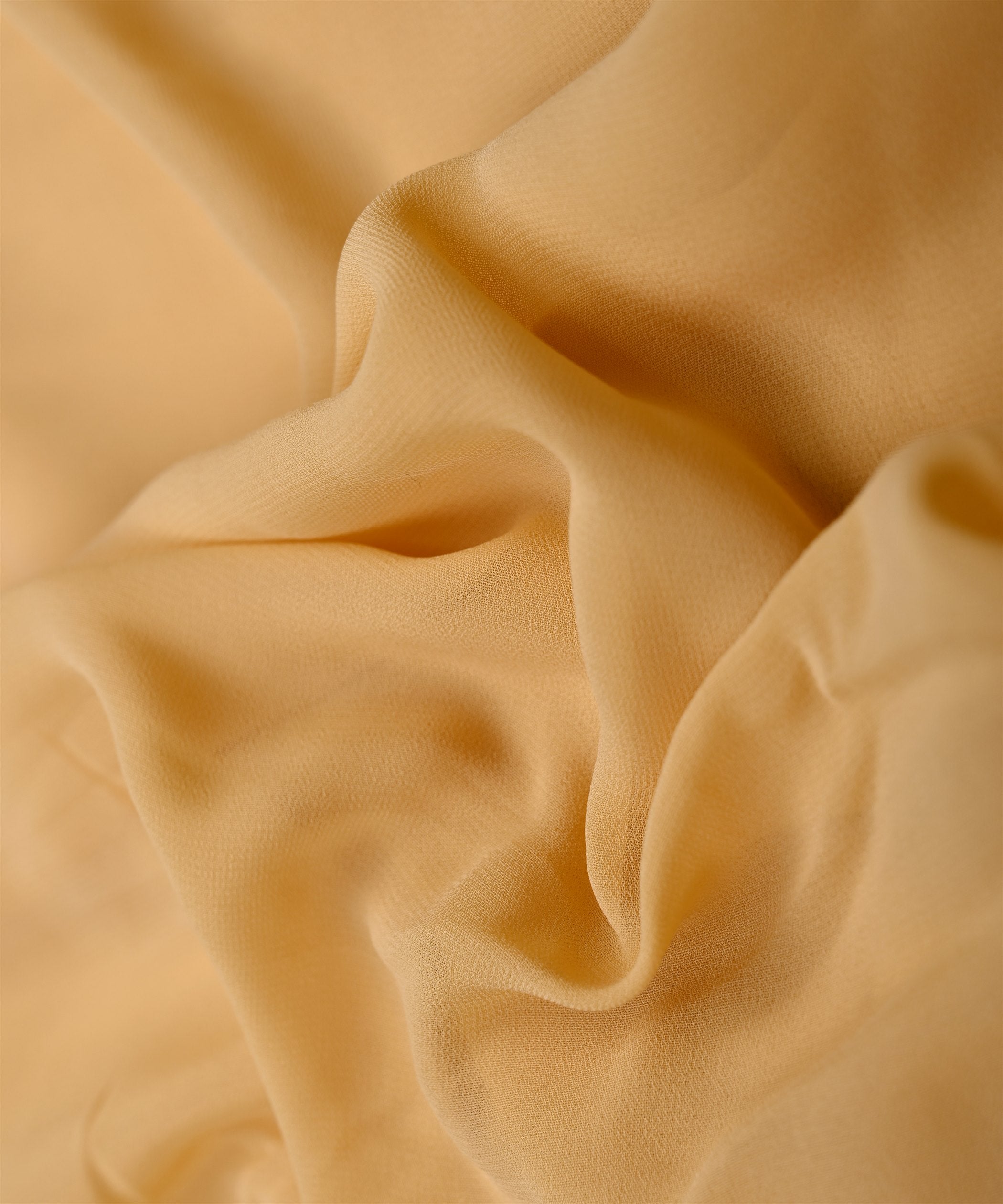 Dusty Cream Plain Dyed Faux Georgette Fabric