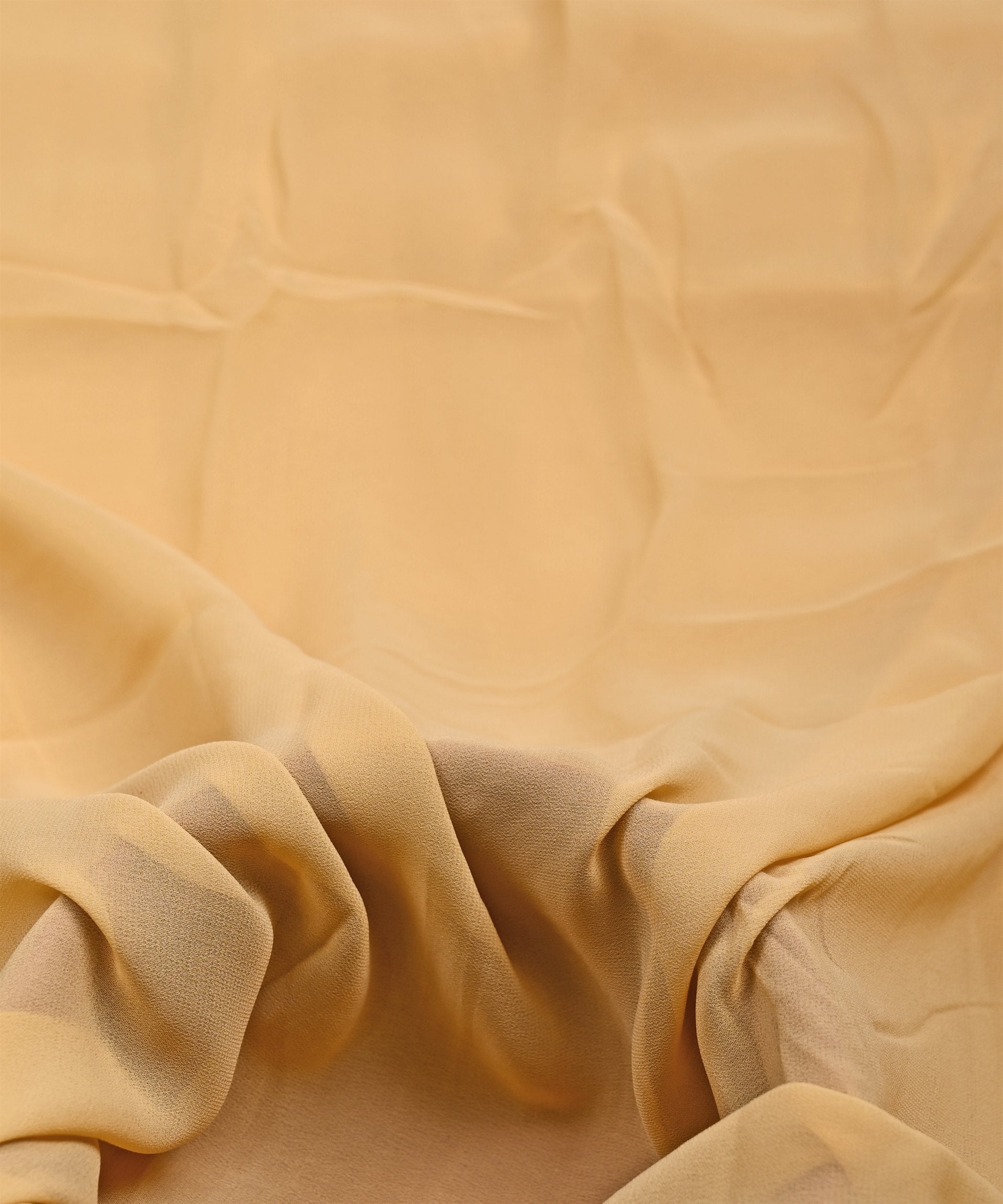 Dusty Cream Plain Dyed Faux Georgette Fabric