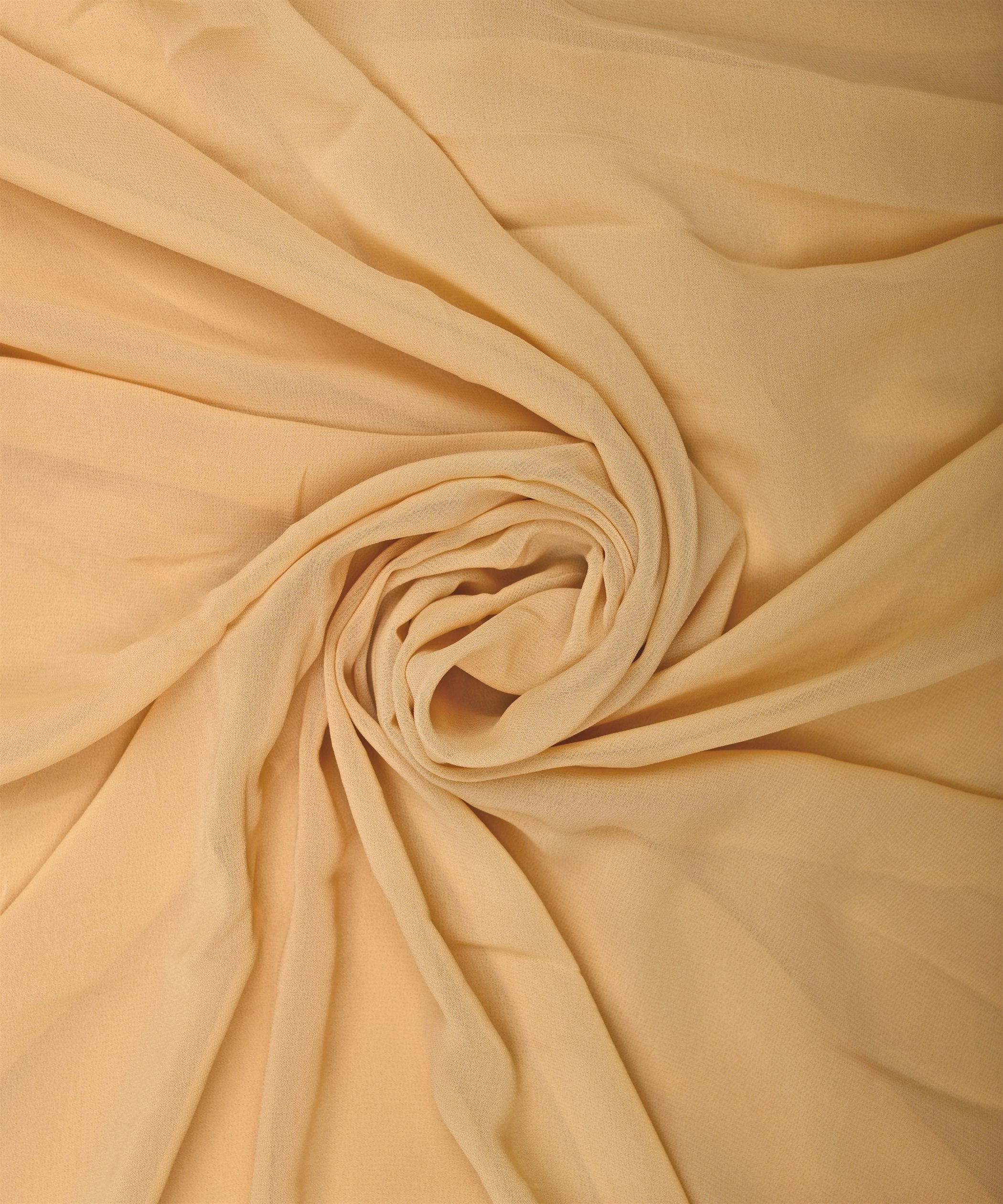 Dusty Cream Plain Dyed Faux Georgette Fabric