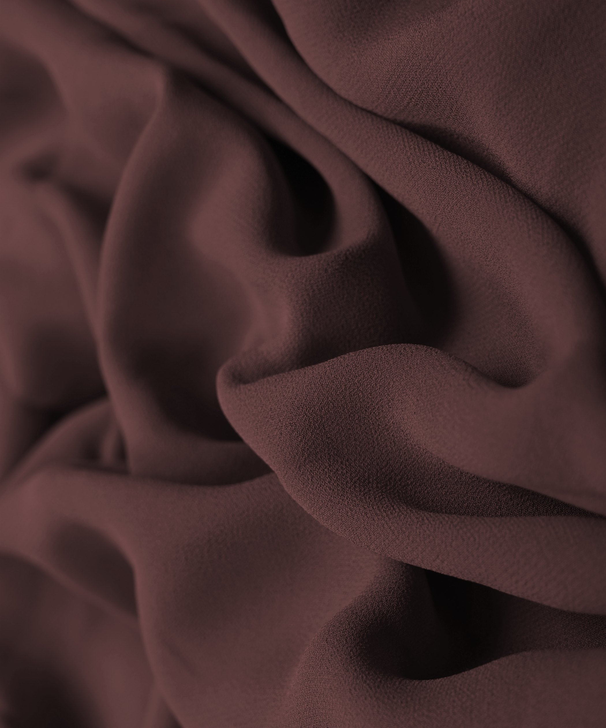 Dusty Onion Plain Dyed Faux Georgette Fabric