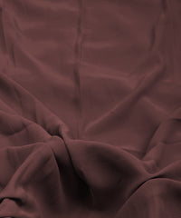 Dusty Onion Plain Dyed Faux Georgette Fabric