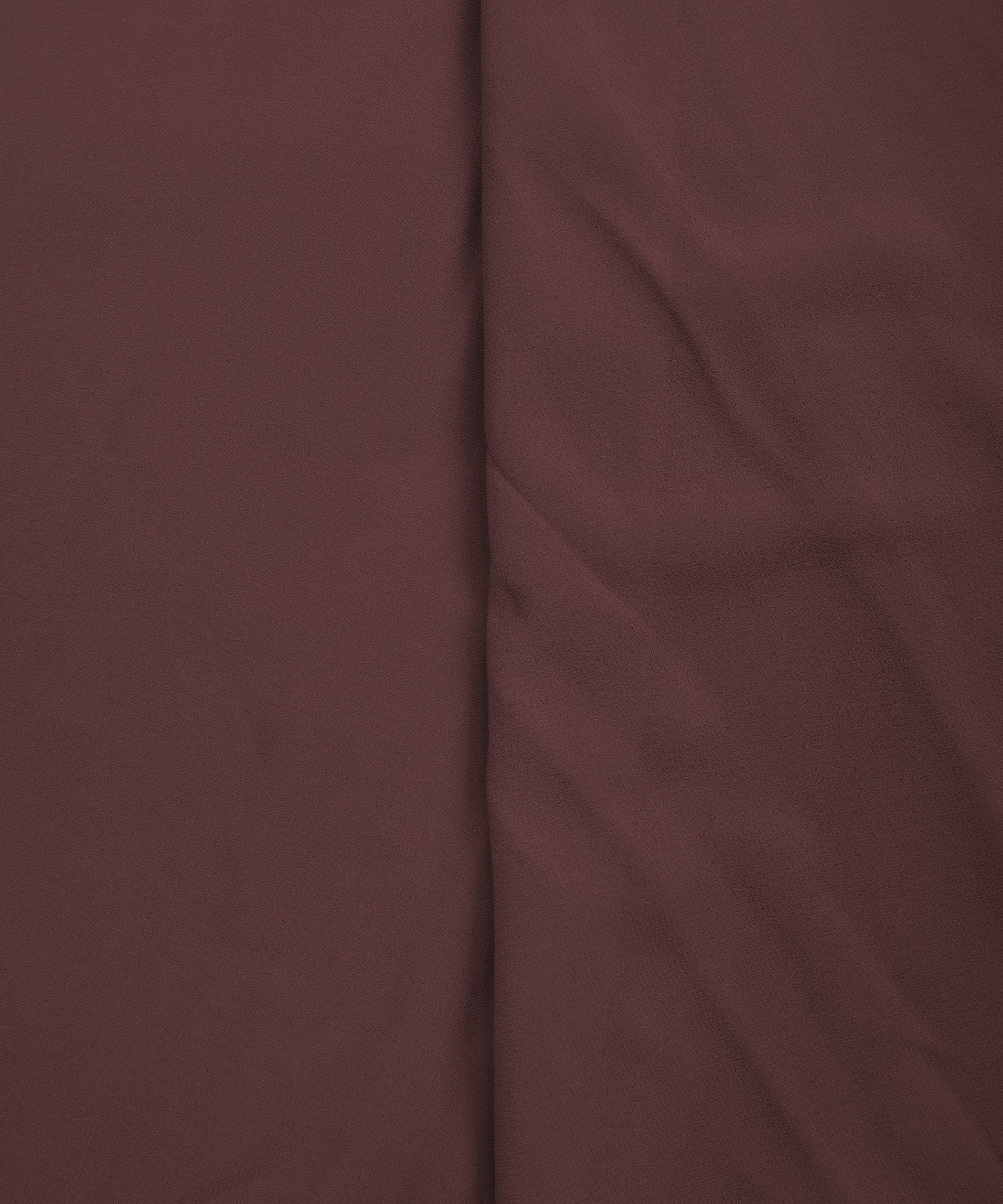 Dusty Onion Plain Dyed Faux Georgette Fabric