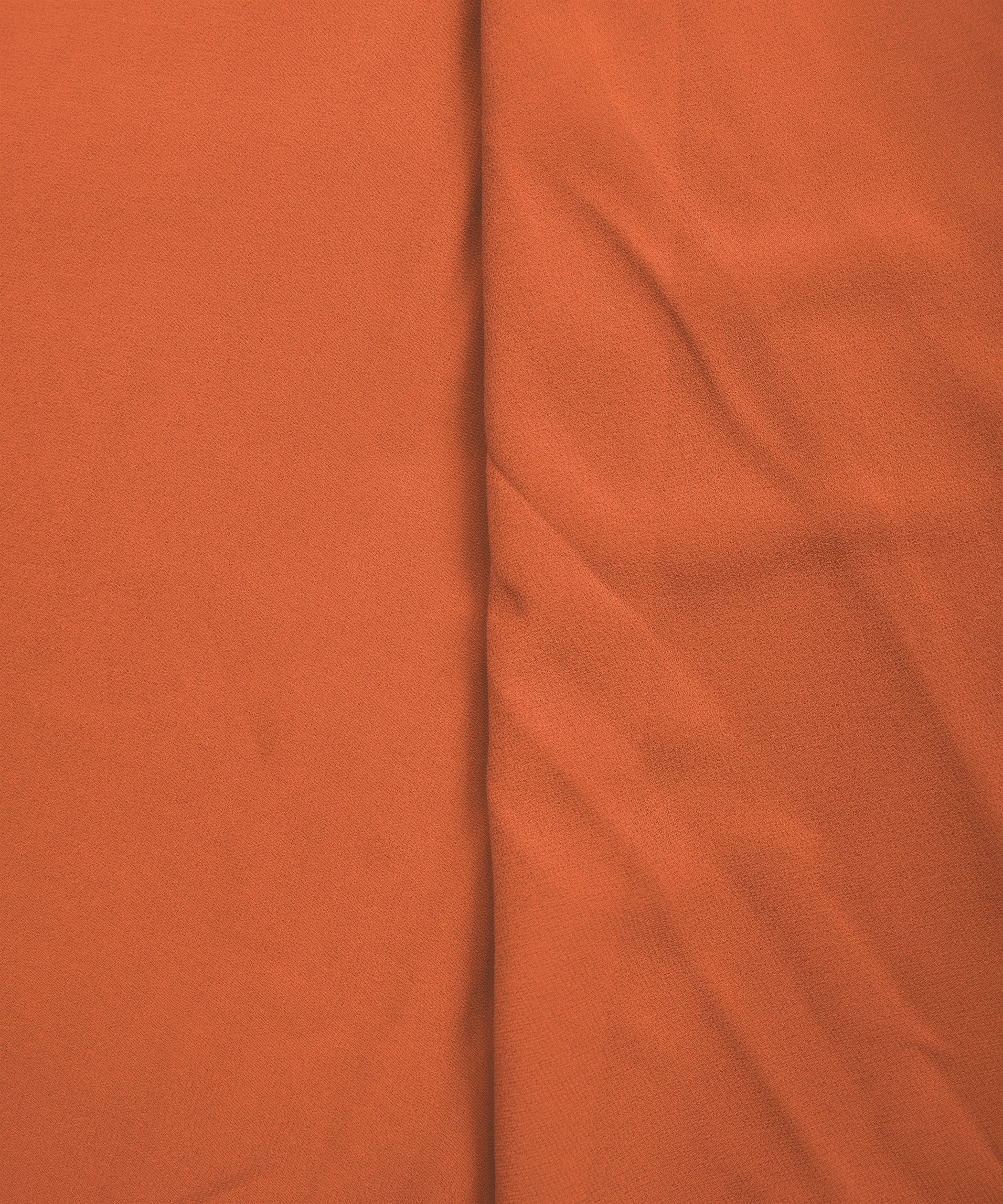 Dusty Peach Plain Dyed Faux Georgette Fabric