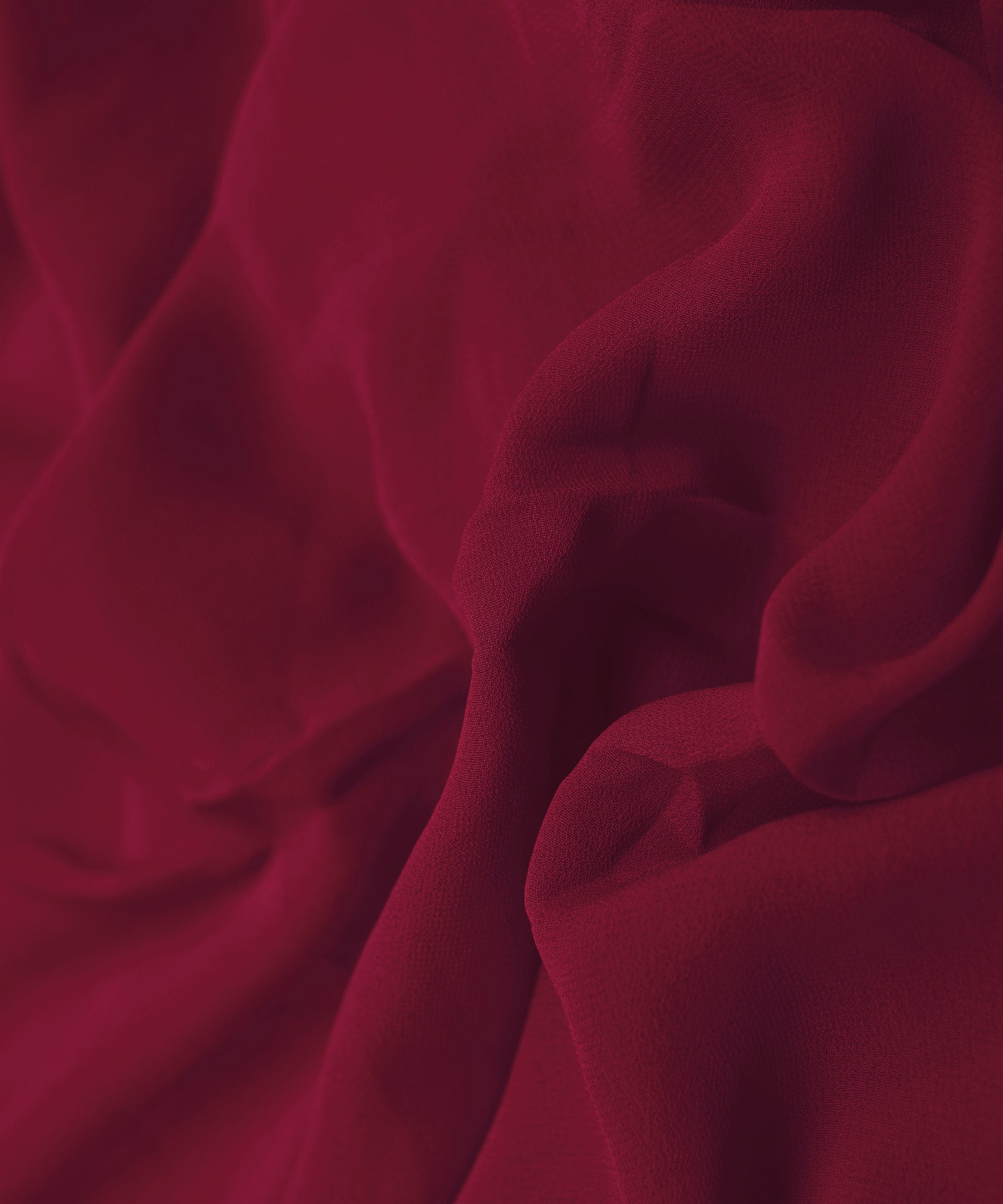 Hot Pink Plain Dyed Faux Georgette Fabric