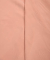 Light Peach Plain Dyed Faux Georgette Fabric