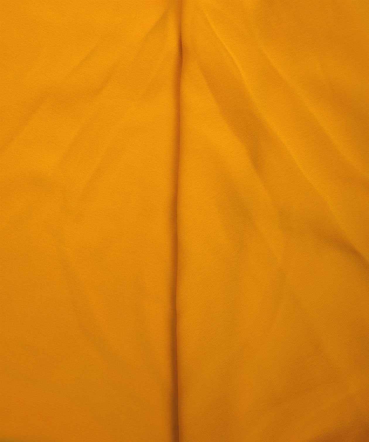 Mustard Yellow Plain Dyed Faux Georgette Fabric