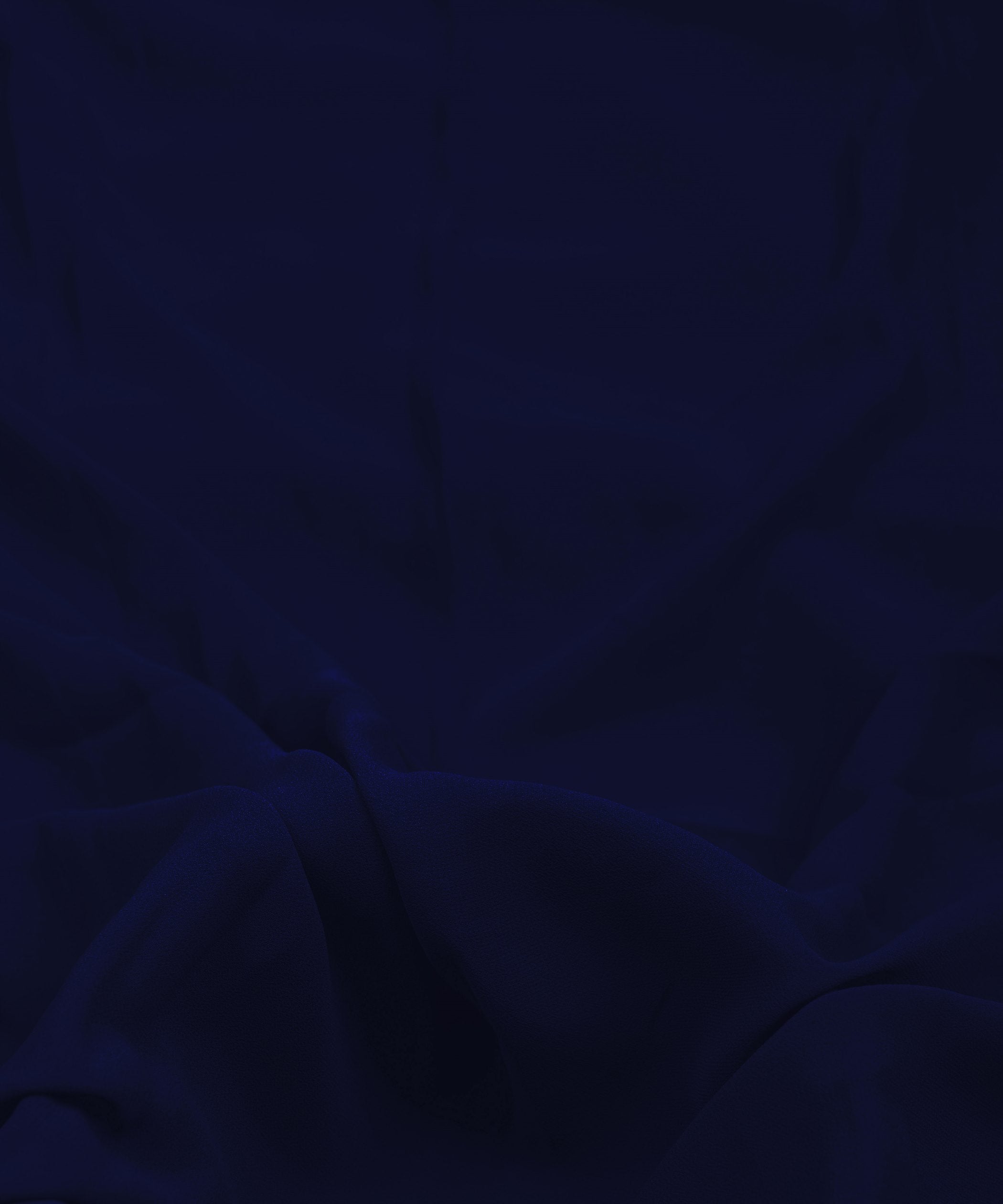 Navy Blue Plain Dyed Faux Georgette Fabric