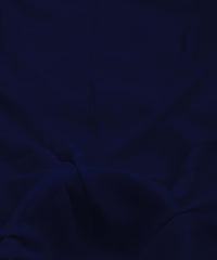Navy Blue Plain Dyed Faux Georgette Fabric