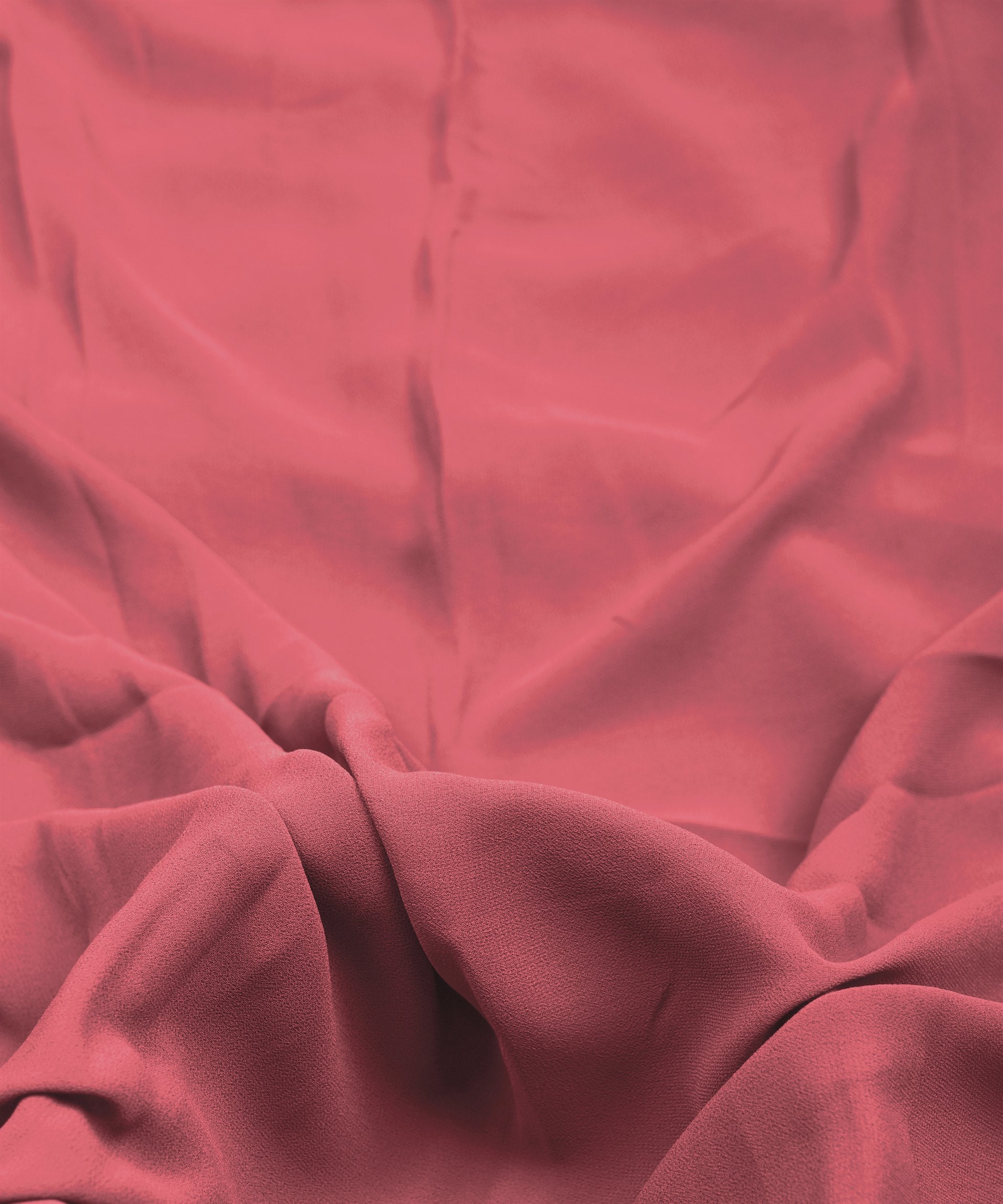 Pink Plain Dyed Faux Georgette Fabric