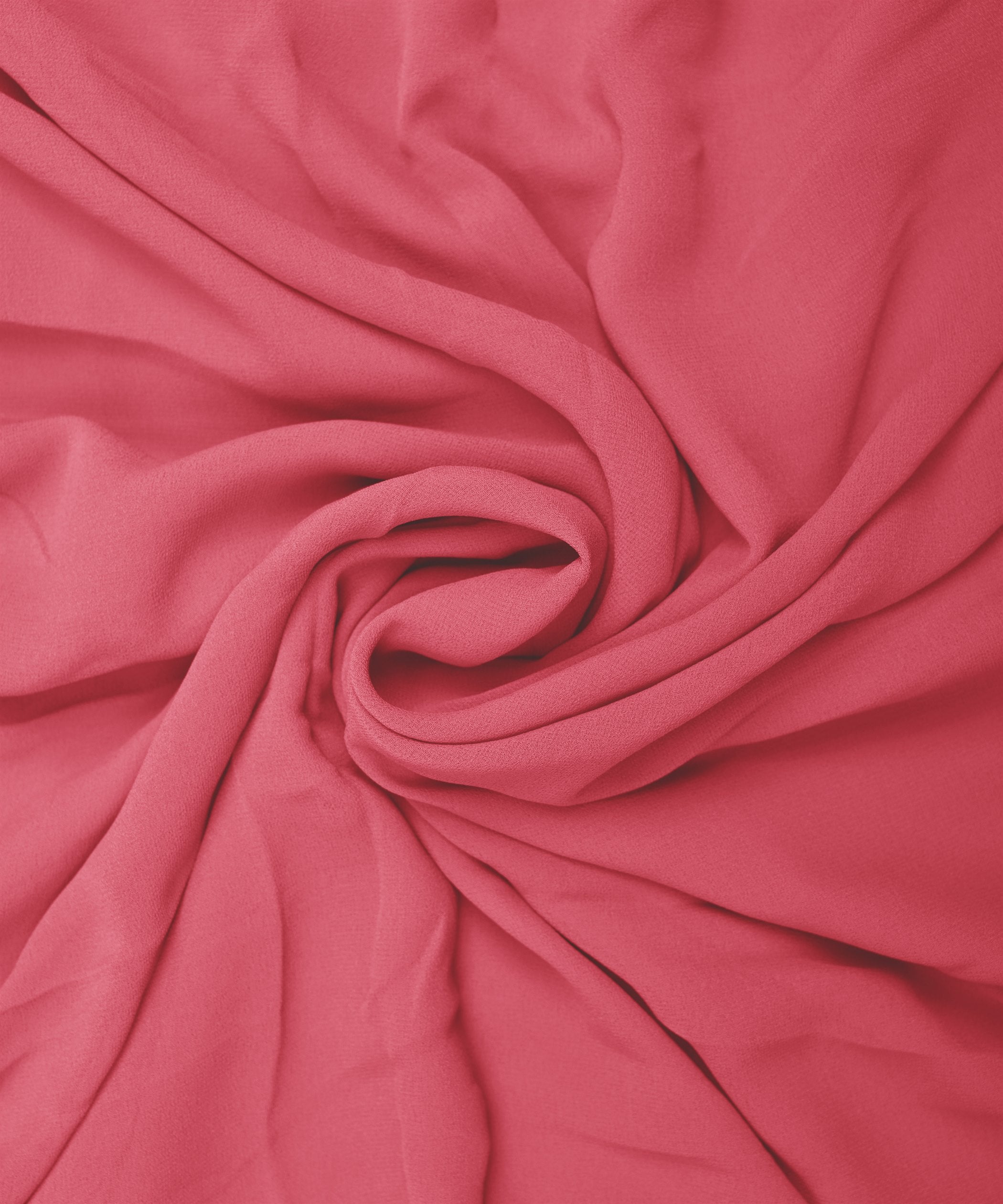 Pink Plain Dyed Faux Georgette Fabric