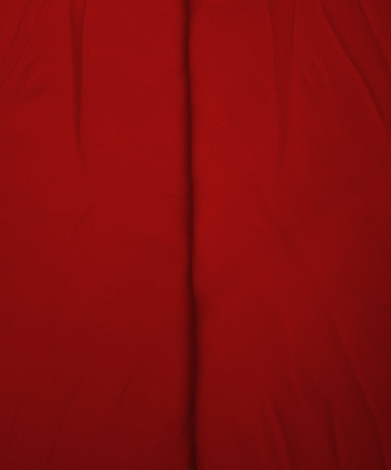 Red Plain Dyed Faux Georgette Fabric