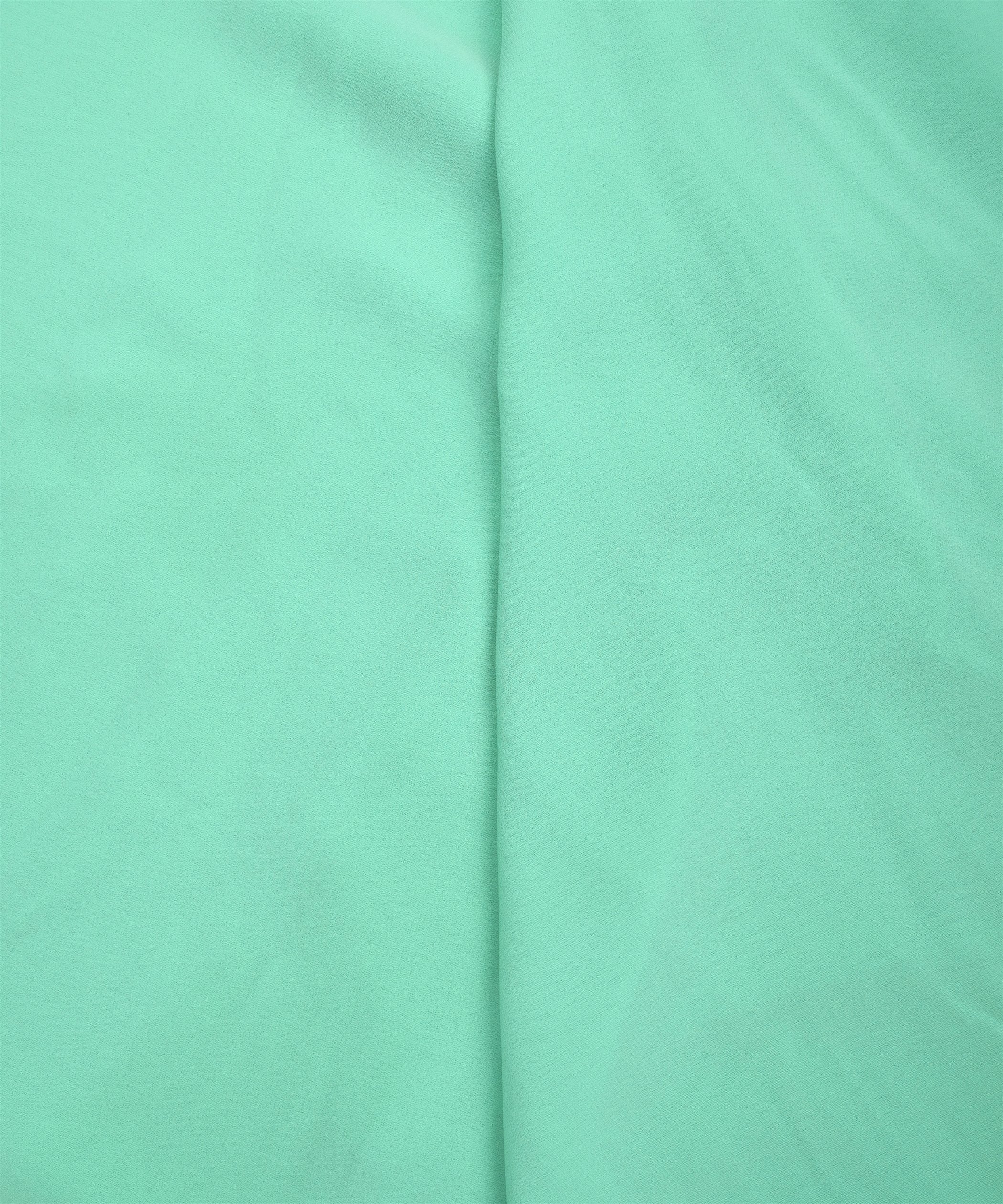 Sea Green Plain Dyed Faux Georgette Fabric