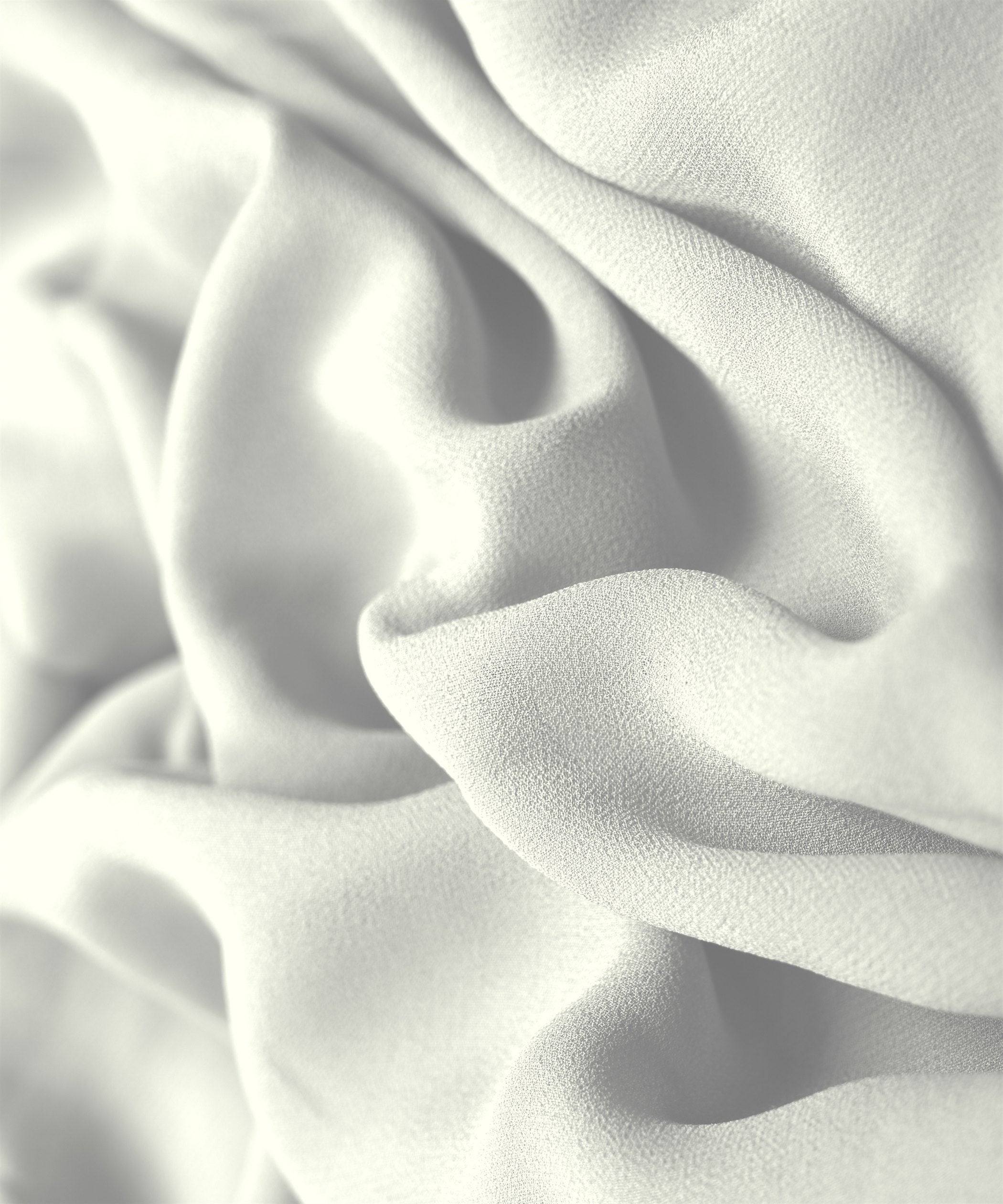 White Plain Dyed Faux Georgette Fabric