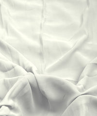White Plain Dyed Faux Georgette Fabric
