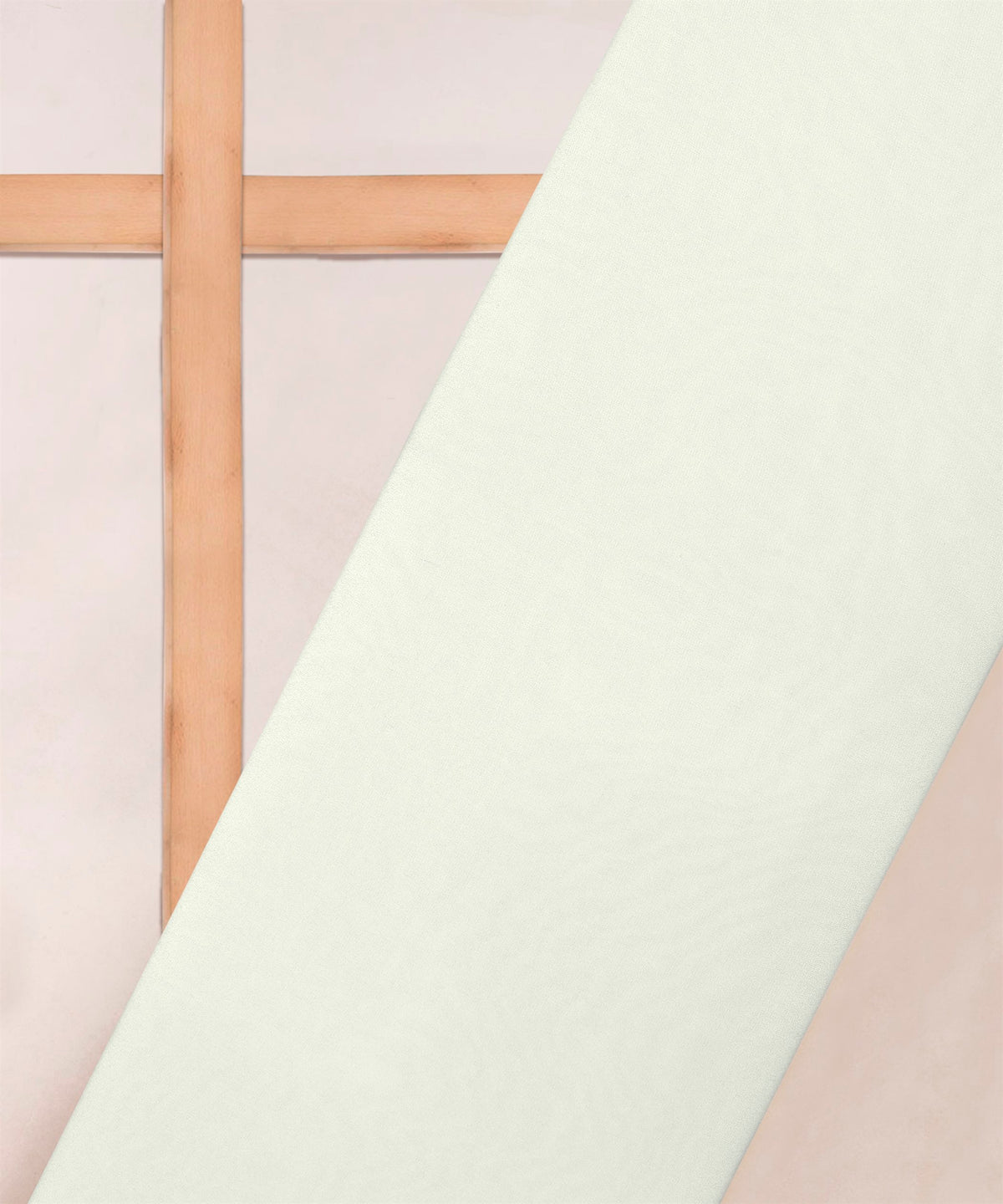 White Plain Dyed Faux Georgette Fabric